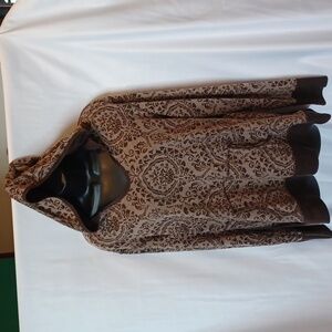 Danskin Now Reversible Hoodie M, Brown, M